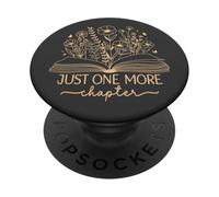 Just One More Chapter Livre livre Beige sable PopSockets PopGrip Adhésif