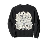 Just One More Chapter Livre Livre Lover Reading Floral Sweatshirt