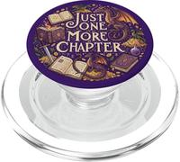 Just One More Chapter Magical Wizard Owl Bookish Navy Blue PopSockets PopGrip pour MagSafe