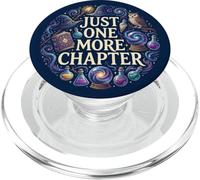 Just One More Chapter Magical Wizard Owl Bookish Navy Blue PopSockets PopGrip pour MagSafe