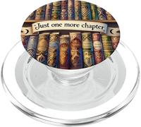 Just One More Chapter Reading Book Lover Book Shelf Bookish PopSockets PopGrip pour MagSafe