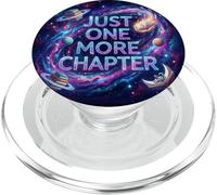 Just One More Chapter Space Astronaut Book Lover PopSockets PopGrip pour MagSafe