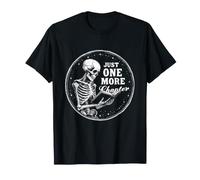 Just One More Chapter Squelette Amoureux des Livres Saison d'halloween T-Shirt
