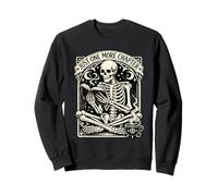 Just One More Chapter Squelette Classique Vintage Amateurs de Livres Sweatshirt