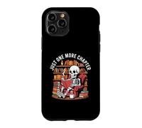Just One More Chapter - Squelette Reading Book Lover Coffee Coque pour iPhone 11 Pro