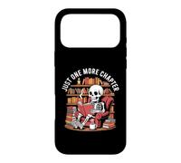 Just One More Chapter - Squelette Reading Book Lover Coffee Coque pour iPhone 17 Pro Max