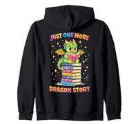 Just « One » More Dragon Story Livre de Lecture avec Dragon Mignon Sweat à Capuche