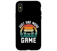 Just One More Game Funny Foosball Jeu de Joueur Humour rétro Coque pour iPhone X/XS