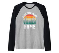Just One More Game Funny Foosball Jeu de Joueur Humour rétro Manche Raglan