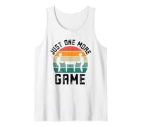 Just One More Game Joueur de Football Amusant rétro Débardeur