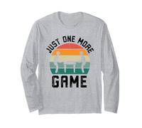 Just One More Game Joueur de Football Amusant rétro Manche Longue