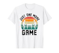 Just One More Game Joueur de Football Amusant rétro T-Shirt