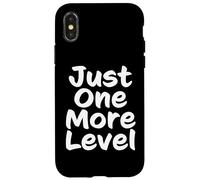 Just One More Level Manette de Jeu vidéo Coque pour iPhone X/XS