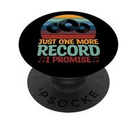 Just One More Record I Promise Disques vinyles PopSockets PopGrip Adhésif