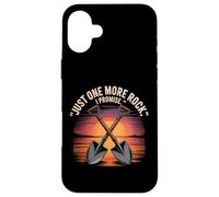 Just One More Rock I Promise Citation Amusante Rock Hunter Coque pour iPhone 16 Plus
