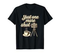 Just One More Shot Appareil photo vintage Motif café T-Shirt