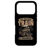 Just One More Train I Promise Lover Train Miniature Coque pour iPhone 17 Pro