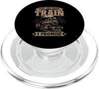 Just One More Train I Promise Lover Train Miniature PopSockets PopGrip pour MagSafe