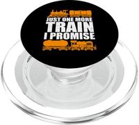 Just One More Train I Promise Lover Train Miniature PopSockets PopGrip pour MagSafe