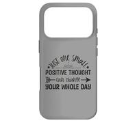Just One Small Positive Thought Citation de Motivation Coque pour iPhone 17 Pro
