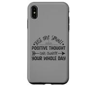 Just One Small Positive Thought Citation de Motivation Coque pour iPhone XS Max