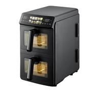 Just Perfecto Friteuse sans Huile 10L Double Bac Écran Tactile Noir