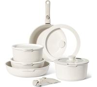 Just Perfecto Set de 11 casseroles Set de poêles avec poignées amovibles Cuisiner empilable casserole induction résistant au four (flexion)