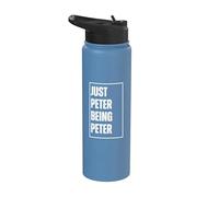 Just Peter Being Peter - Funny First Name Blague d'anniversaire Stainless Steel Insulated Water Bottle