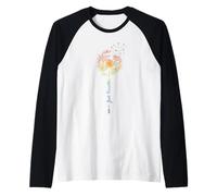 Just Pissenlit Jardin Breathe Fleurs Arc-en-Ciel Dandelion Manche Raglan