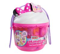 Just Play 89941 Disney Junior Minnie Mouse Lot de 25 seaux pour dîner de fête, Assiettes, fourchettes, Bols, ustensiles de Cuisine, etc. Multicolore 25 cm À partir de 3 Ans