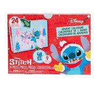 Just Play Calendrier de l’Avent Stitch de Disney, 24 Accessoires, Figurines à Collectionner mesurant 3,8 cm de Haut, Jouets pour Enfants de 5 Ans et Plus