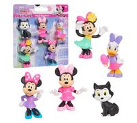 Just Play Coffret de 5 Mini-Figurines Minnie Mouse Disney Junior, Figurines à Collectionner de 4,3 à 6,9 cm de Haut, Jouets pour Enfants de 3 Ans et Plus
