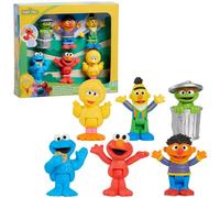 Just Play Coffret de 6 Figurines Sesame Street, Figurines à Collectionner de 7,6 cm de Haut, Jouets pour Enfants de 2 Ans et Plus