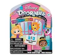 Just Play Coffret de Mini-Figurines à Collectionner Disney Doorables, série Technicolor, Lot de 2 à 3 Figurines à Collectionner, modèles aléatoires, Jouets pour Enfants à partir de 5 Ans