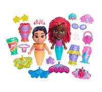 Just Play Coffret poupée de Luxe Ariel de Disney Junior avec Accessoires, 19 Accessoires, Jeux d’Imitation, Jouets pour Enfants de 3 Ans et Plus