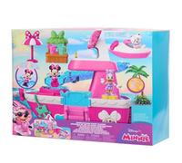 Just Play Coffret Yacht Minnie Mouse de Disney Junior avec Effets sonores et Lumineux, 14 Accessoires, Jeux d’Imitation, Jouets pour Enfants de 3 Ans et Plus