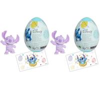 Just Play Collection de Mini-Figurines Stitch de Disney dans des œufs de Pâques, modèles aléatoires, Jouets pour Enfants à partir de 3 Ans (Lot de 2)