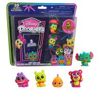 Just Play Disney Doorables Neon Glow P igures, 5 Figurines de Collection édition spéciale de 3,8 cm, Jouets pour Enfants à partir de 5 Ans