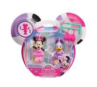 Just Play Disney Junior Minnie Mouse Lot de 2 Figurines à Collectionner, Mobiles, avec Sac et Perche, 5 cm, pour Enfants à partir de 3 Ans