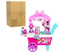 Just Play Disney Minnie Mouse Chariot à crème glacée avec sons et phrases, 40 pièces, jeu de simulation, jouets pour enfants à partir de 2 ans