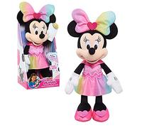 Just Play Disney Peluche Minnie Mouse scintillante et chantante avec lumières et sons, jouets sous licence officielle pour enfants de 3 ans et plus, 33 cm