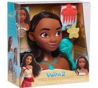 Just Play Disney Princess - Tête de coiffure Vaiana, Maquillage et tête à coiffer