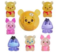 Just Play Disney Winnie l’Ourson - Figurines Jelly « Bear-y Cute » de 5 cm, Jouet Sensoriel Mou et Brillant pour Enfants dès 3 Ans