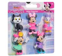 Just Play Coffret de 5 mini-figurines Minnie Mouse Disney Junior – 4,3–6,9 cm – Dès 3 ans