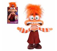 Just Play Grande Peluche Anxiété Interactive de 33 cm de Haut « Vice-Versa 2 » de Disney et Pixar avec Effets sonores, Animaux en Peluche, Jouets pour Enfants de 3 Ans et Plus