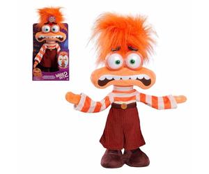 Just Play Grande Peluche Anxiété Interactive de 33 cm de Haut « Vice-Versa 2 » de Disney et Pixar avec Effets sonores, Animaux en Peluche, Jouets pour Enfants de 3 Ans et Plus