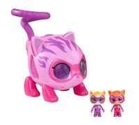 Just Play Hélicoptère SuperChatons de Disney Junior mesurant 14 cm de Haut avec Effets sonores et Lumineux, 3 Accessoires, Figurines articulées, Jouets pour Enfants de 3 Ans et Plus