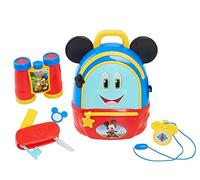 Just Play Mickey Mouse Funhouse Adventures Sac à dos - Sac à dos Disney Junior Mickey et kit d'explorateur pour enfants, multicolore