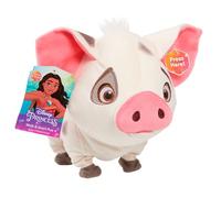 Just Play Peluche Interactive Pua, Vaiana, Princesses Disney, Effets sonores, mouvements, Animaux en Peluche, cochons, Jouets pour Enfants de 3 Ans et Plus, Rose