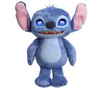Just Play Peluche interactive Disney Stitch 34,3 cm – 50+ sons et expressions, yeux LCD, dès 3 ans